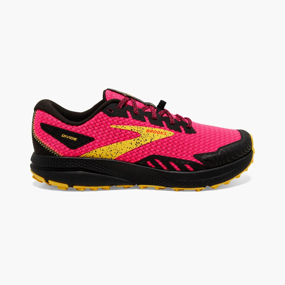 Chaussure Trail Running Brooks Light Trail Divide 4 Corail Noir Femme | ZDV-3448876